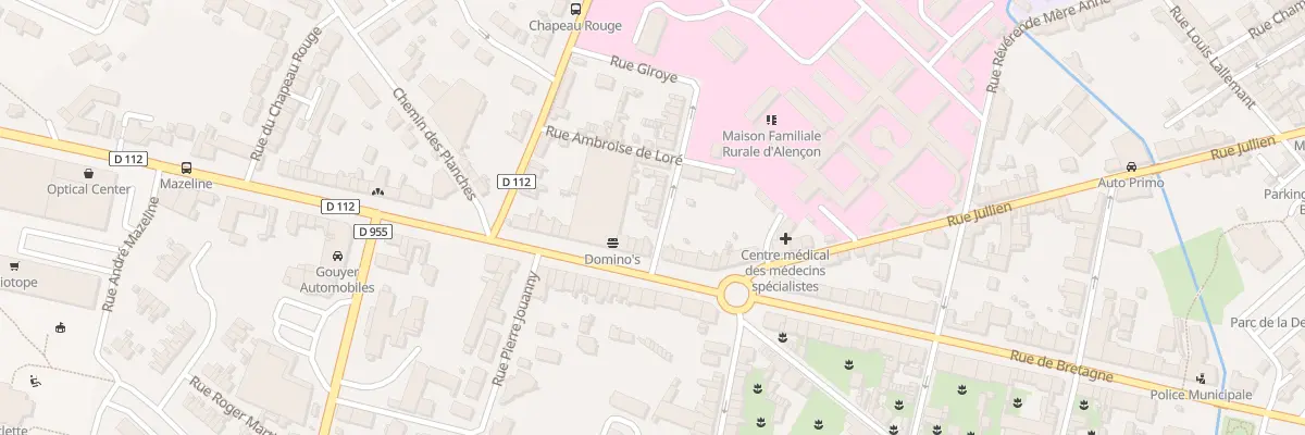 Plan du 5 Rue Giroye à Alençon