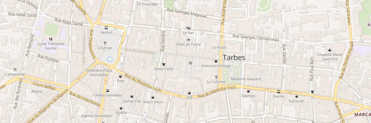 Plan du 1 Pl Saint-jean à Tarbes