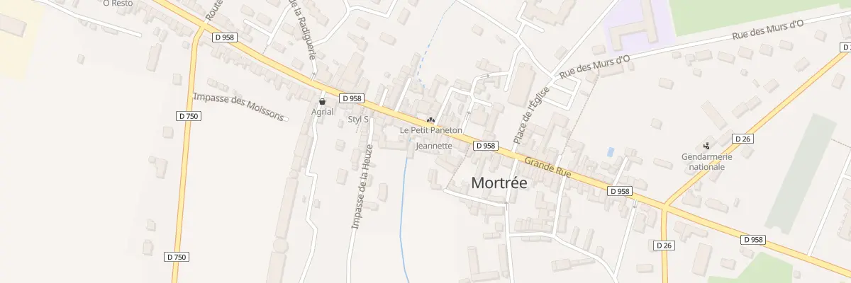 Plan du 59 Rue Grande Rue à Mortrée