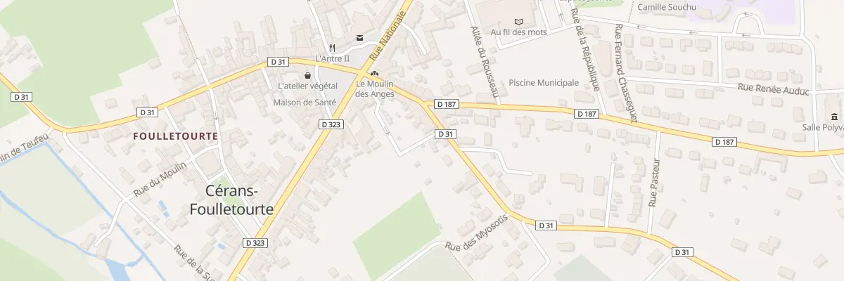 Plan du 6 Rue du Pere Mersenne à Cérans-Foulletourte