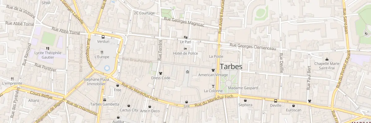 Plan du 29 Rue Brauhauban à Tarbes