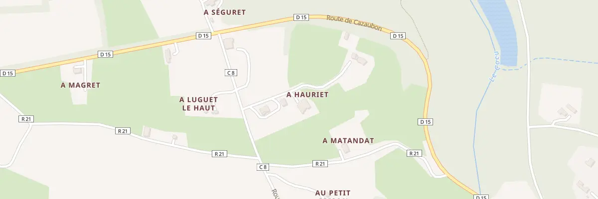 Plan du 137 Rte de Seguret à Castelnau d’Auzan Labarrère