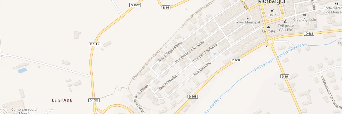 Plan du 81 Rue Porte de la Réole à Monségur
