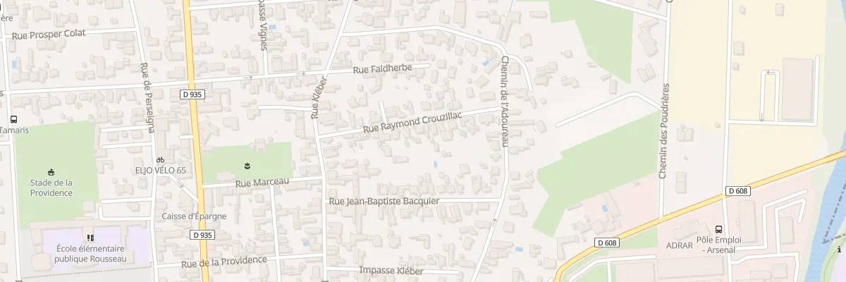 Plan du 18 Rue Raymond Crouzillac à Tarbes
