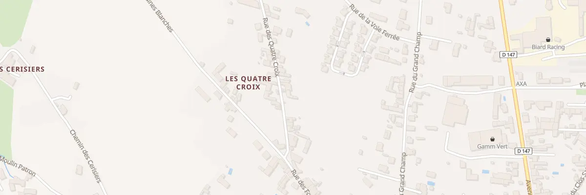 Plan du 14 Rue des Quatre Croix à Loudun
