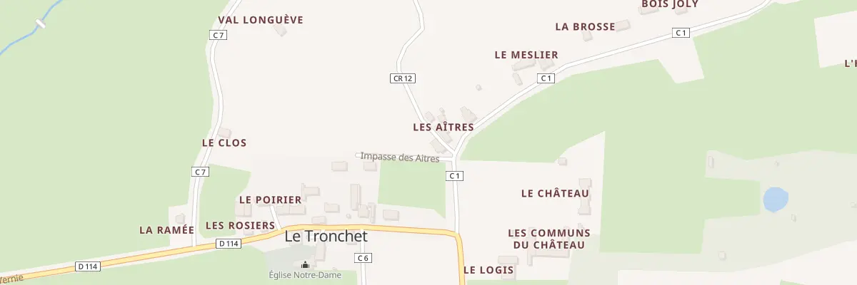 Plan du 1 Rte d’Assé-le-riboul au Tronchet
