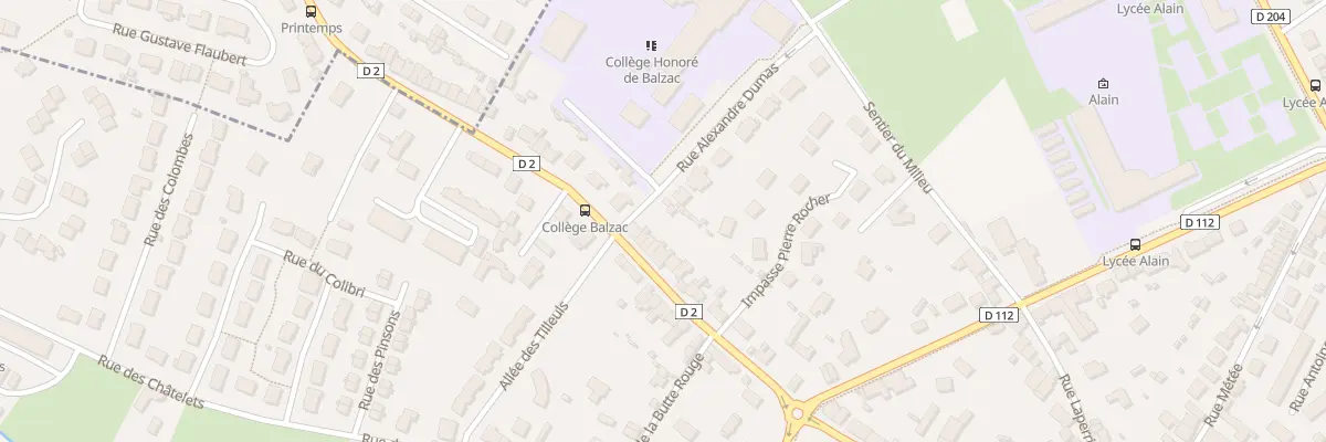 Plan du 256 Rue de Lancrel à Alençon