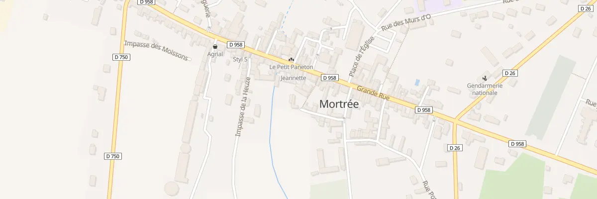 Plan du 2 Rue Sainte Anne à Mortrée