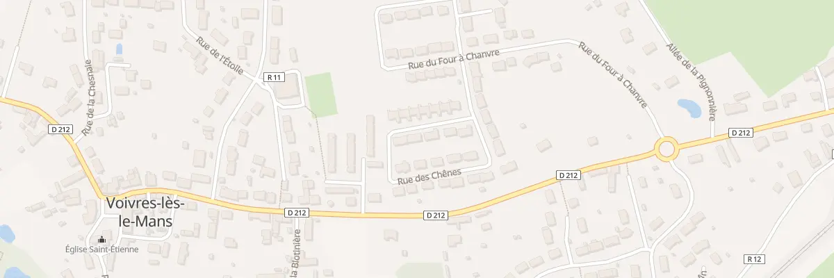 Plan du 14 Rue des Chenes à Voivres-lès-le-Mans