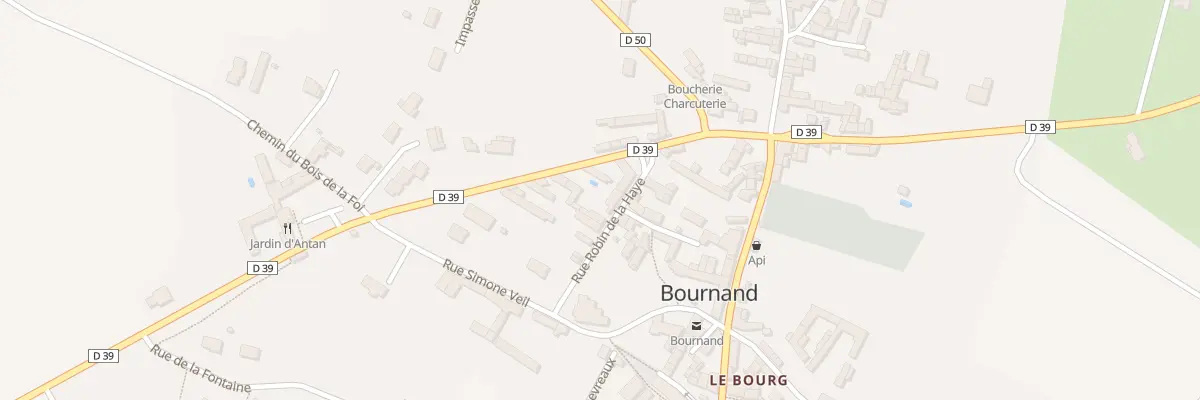 Plan du 6 Rue Robin de la Haye à Bournand