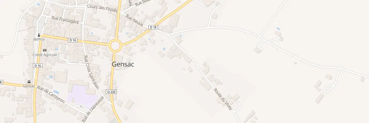 Plan du 258 Le Vivey-Est à Gensac