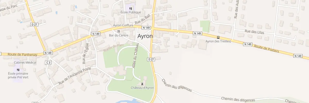 Plan du 11B Rte de Latillé à Ayron