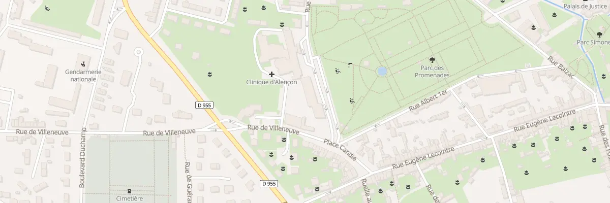 Plan du 6 Rue de Villeneuve à Alençon