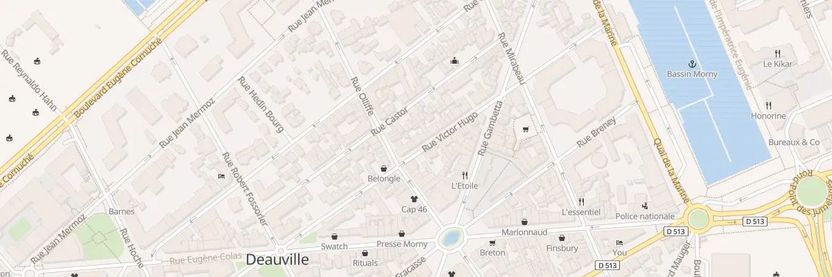 Plan du 62 Rue Victor Hugo à Deauville