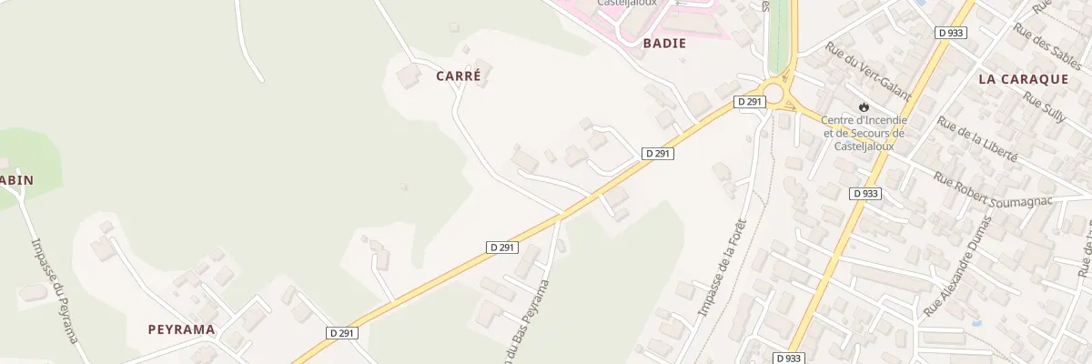 Plan du 180 Rue de St Michel de Castelnau à Casteljaloux