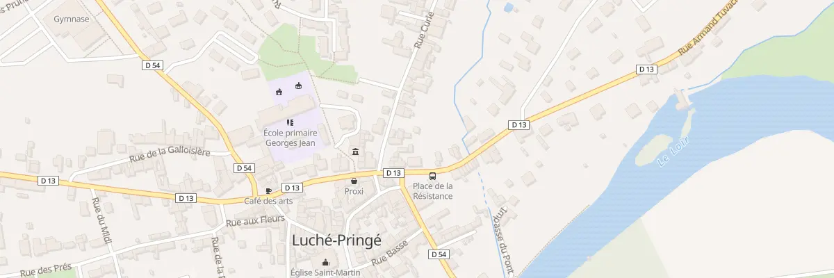 Plan du 6 Rue Curie à Luché-Pringé