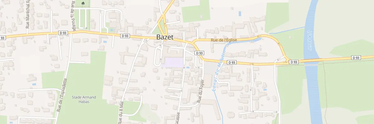 Plan du 1 Rue Isidore Ducasse à Bazet
