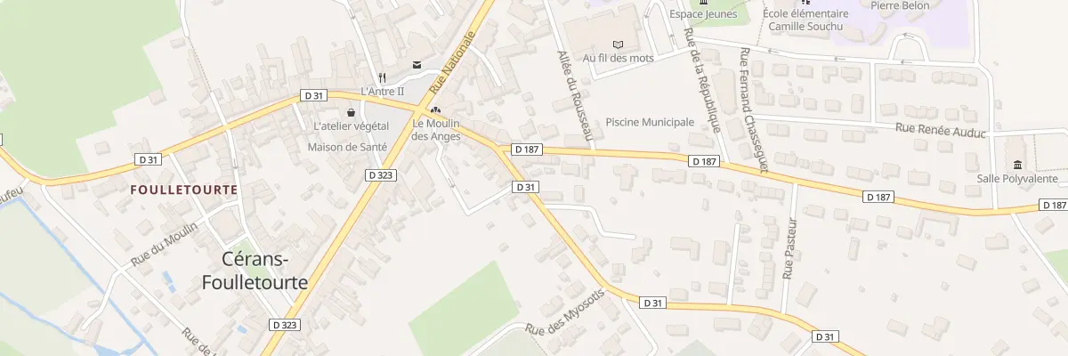 Plan du 18 Rue du Mal Leclerc à Cérans-Foulletourte