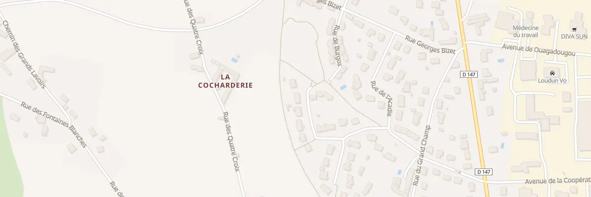 Plan du 29 Rue Audun le Tiche à Loudun