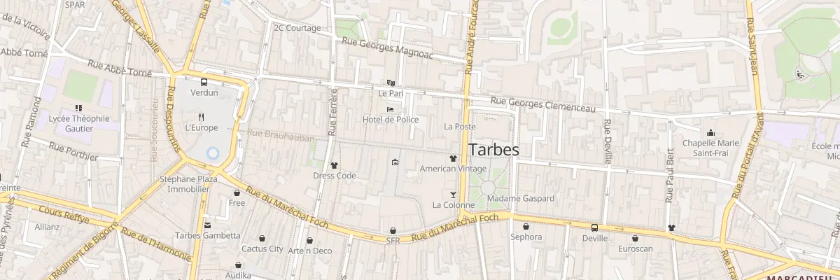 Plan du 35 Rue Brauhauban à Tarbes