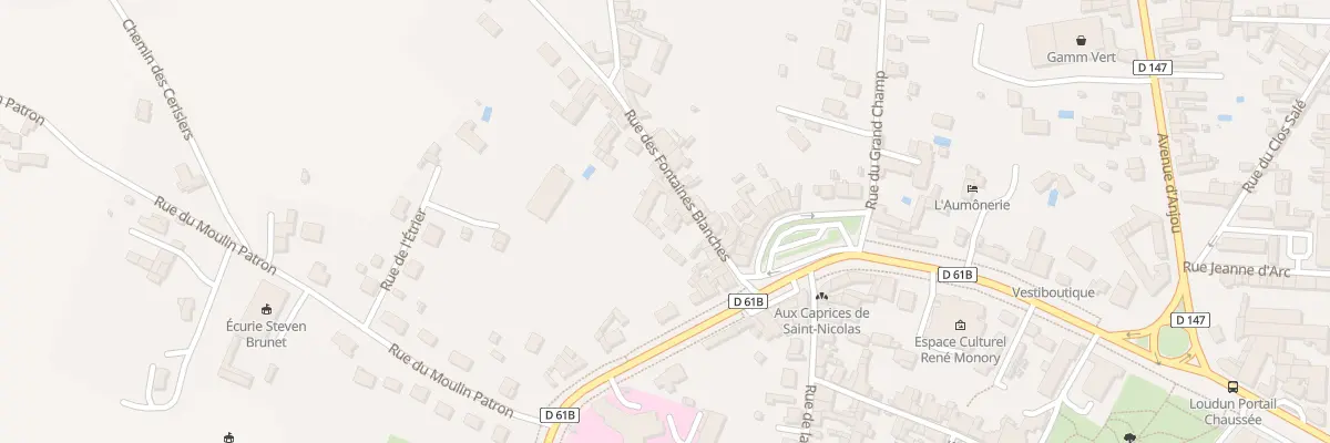 Plan du 15 Rue des Fontaines Blanches à Loudun