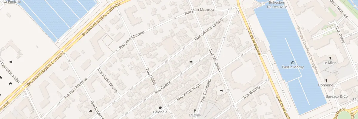 Plan du 33 Rue du Général Leclerc à Deauville