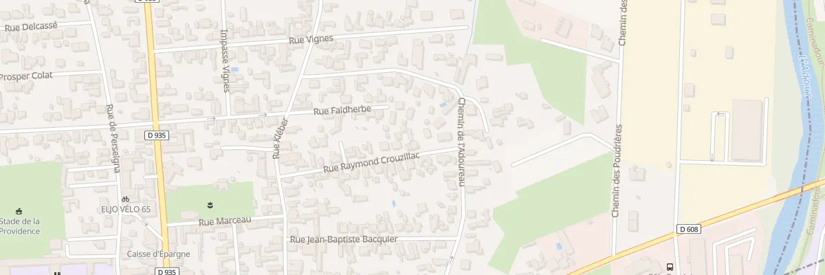 Plan du 23 Rue Raymond Crouzillac à Tarbes