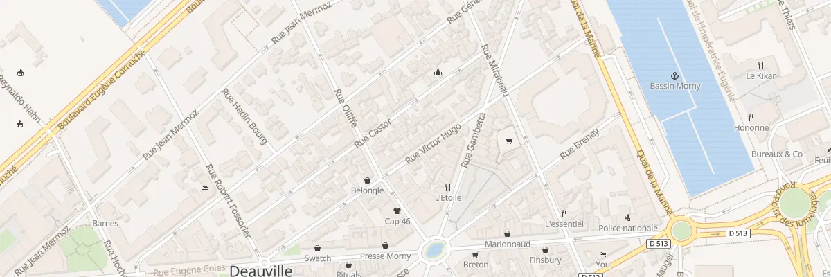 Plan du 50 Rue Victor Hugo à Deauville