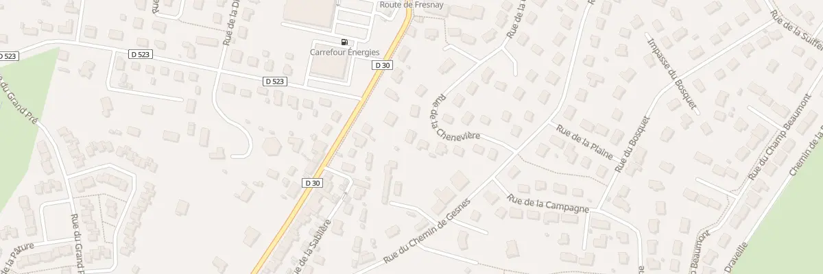 Plan du 46 Rue de la Cheneviere à Saint-Germain-du-Corbéis