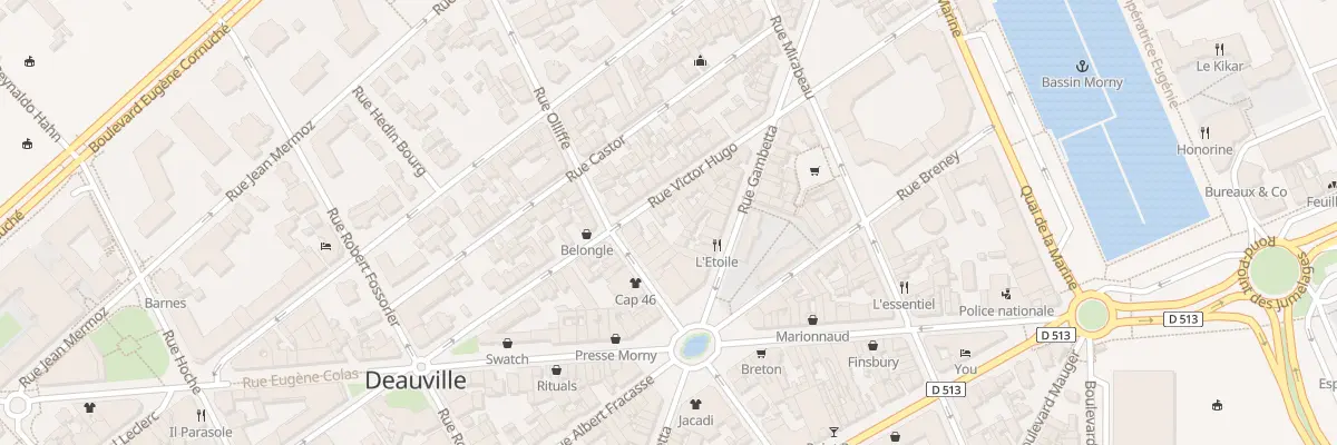 Plan du 27 Rue Victor Hugo à Deauville