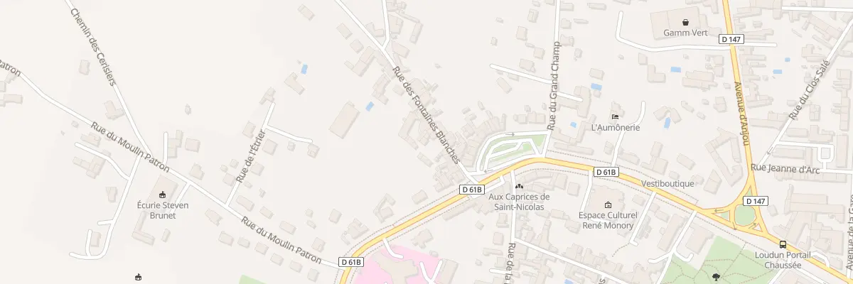 Plan du 13 Rue des Fontaines Blanches à Loudun
