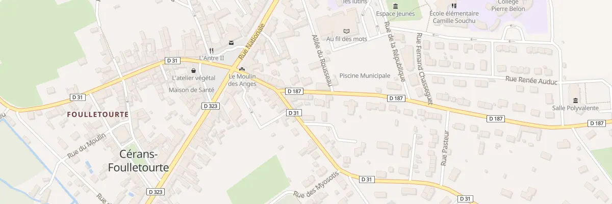 Plan du 22 Rue du Mal Leclerc à Cérans-Foulletourte