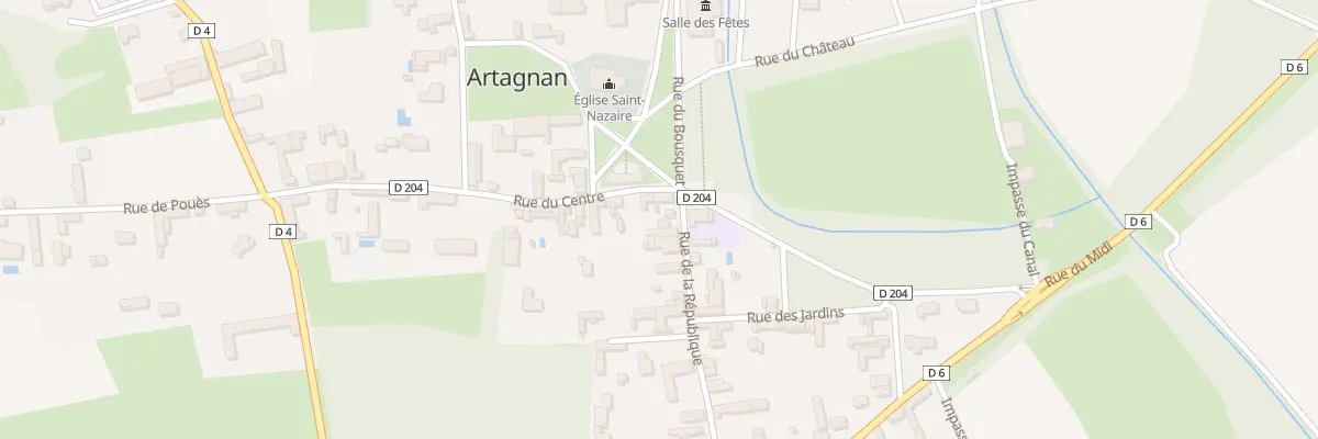 Plan du 2 Rue de la République à Artagnan