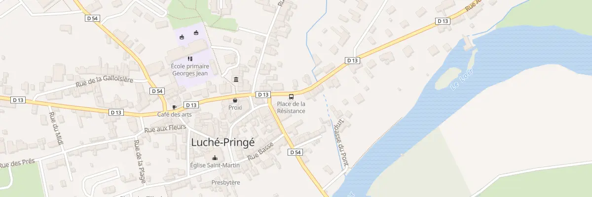 Plan du 2 Rue Armand Tuvache à Luché-Pringé