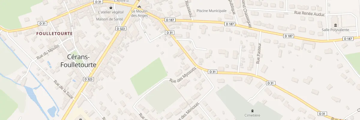 Plan du 14 Rue du Pere Mersenne à Cérans-Foulletourte