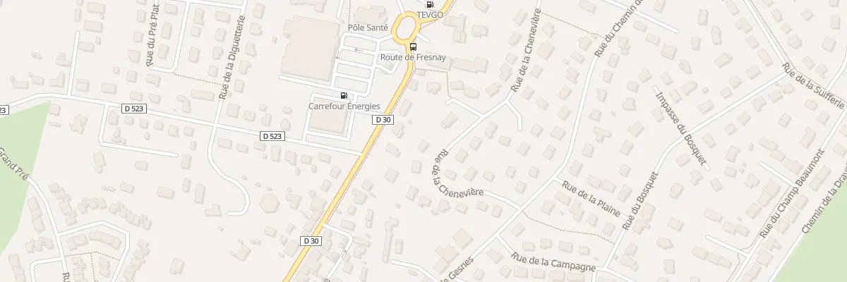 Plan du 42 Rue de la Cheneviere à Saint-Germain-du-Corbéis