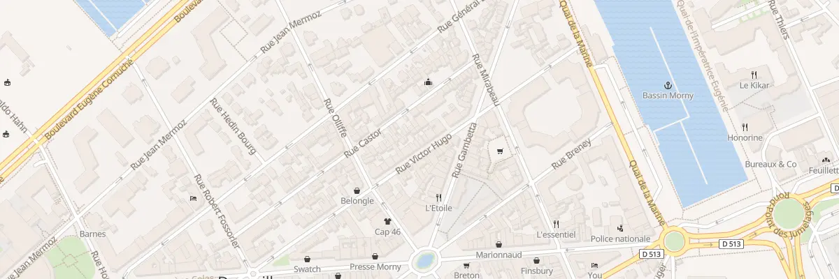 Plan du 38 Rue Victor Hugo à Deauville