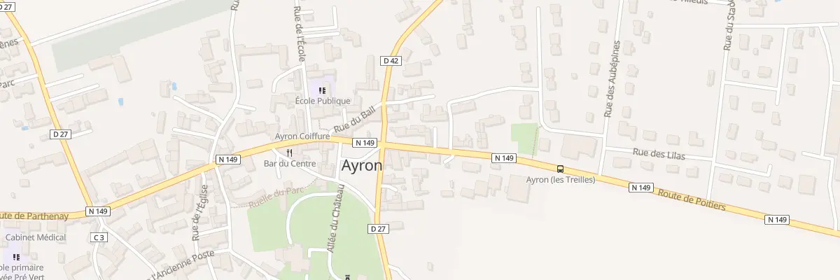Plan du 11 Rte de Poitiers à Ayron