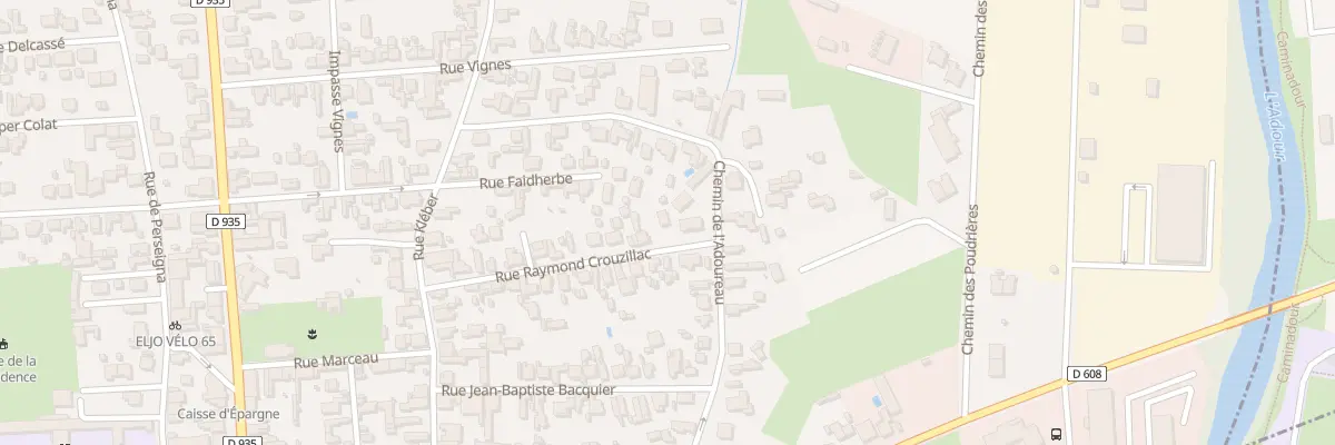 Plan du 27 Rue Raymond Crouzillac à Tarbes