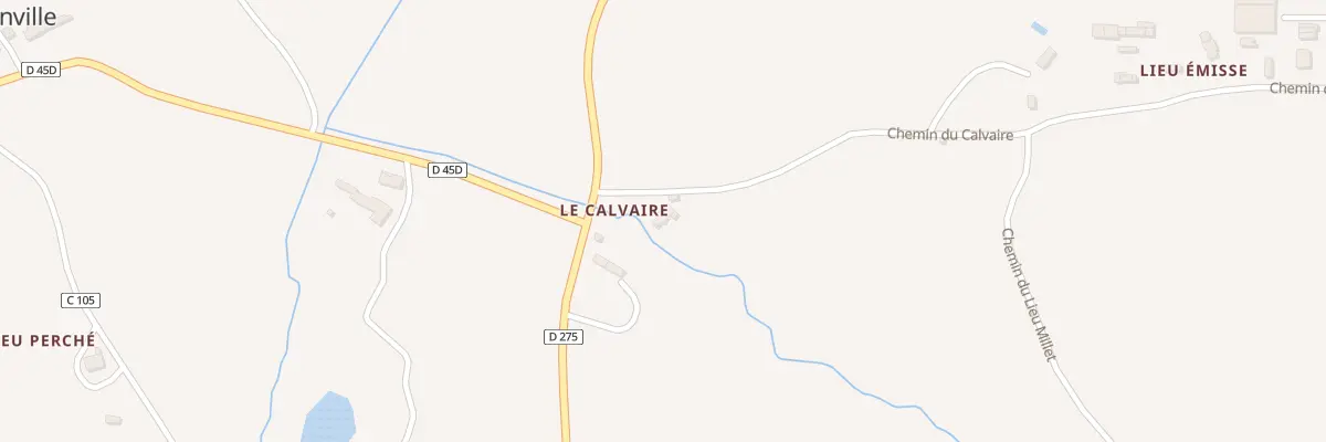 Plan du 50 Che du Calvaire à Glanville