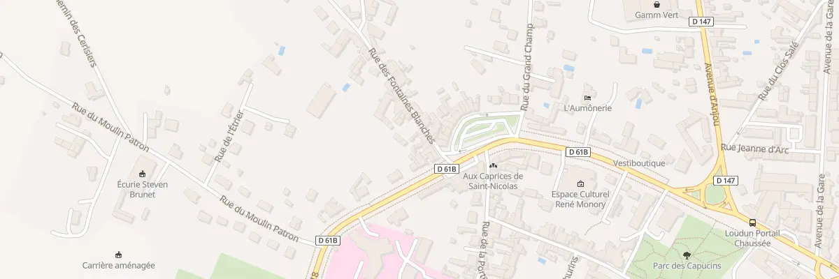 Plan du 11 Rue des Fontaines Blanches à Loudun
