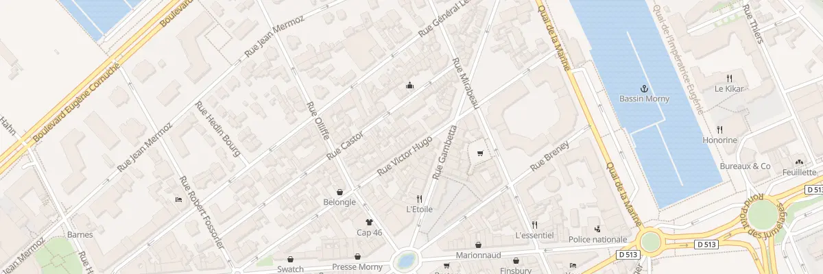 Plan du 32B Rue Victor Hugo à Deauville