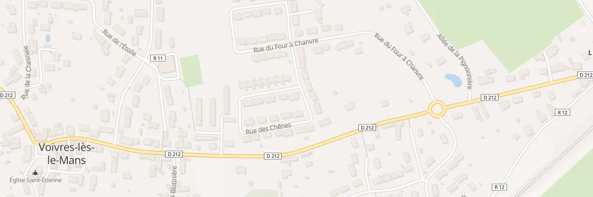 Plan du 20 Rue des Chenes à Voivres-lès-le-Mans