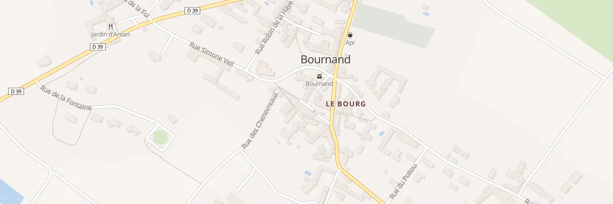 Plan du 6B Rue Saint Martin à Bournand