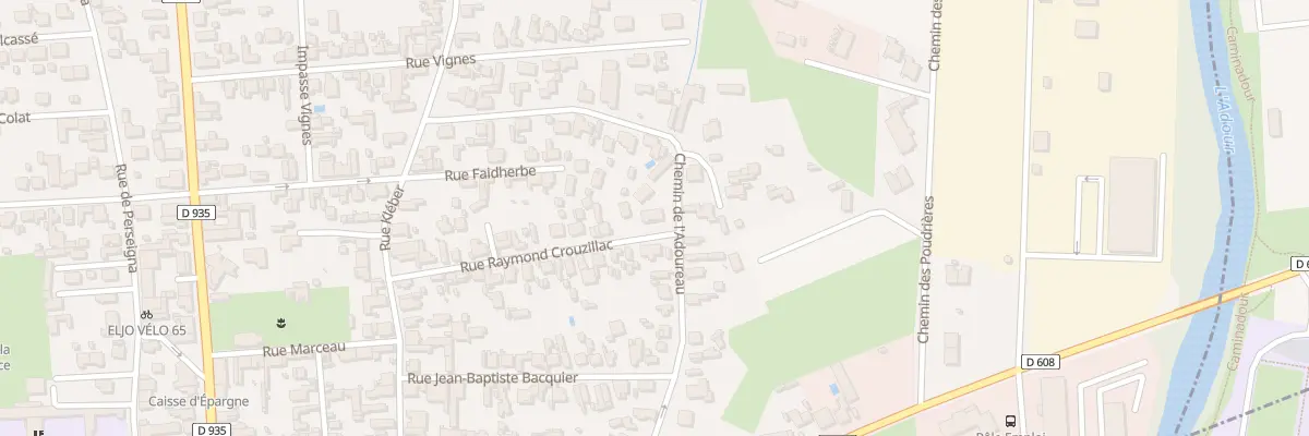 Plan du 29 Rue Raymond Crouzillac à Tarbes