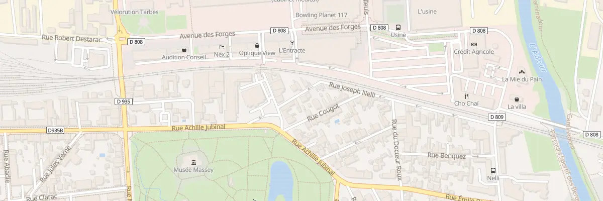 Plan du 2 Rue Joseph Nelli à Tarbes