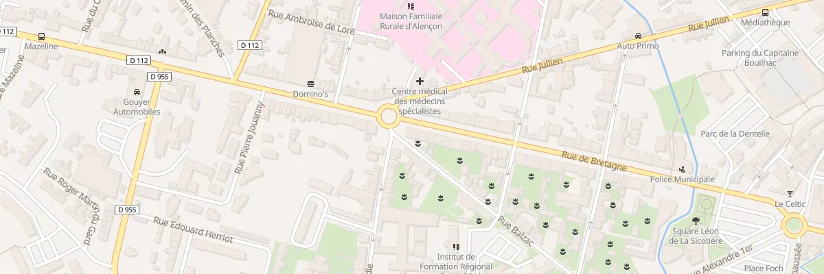 Plan du 63 Rue de Bretagne à Alençon