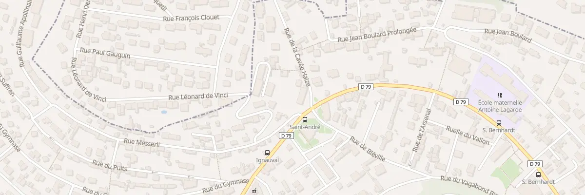 Plan du 86 Rue d’Ignauval à Sainte-Adresse