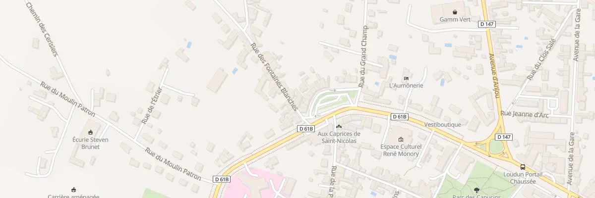 Plan du 2 Rue des Fontaines Blanches à Loudun