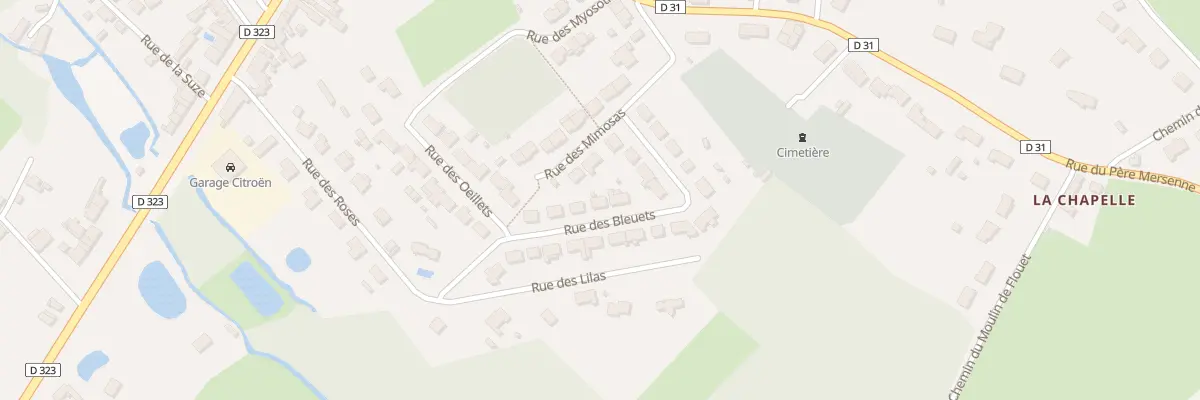 Plan du 12 Rue des Bleuets à Cérans-Foulletourte